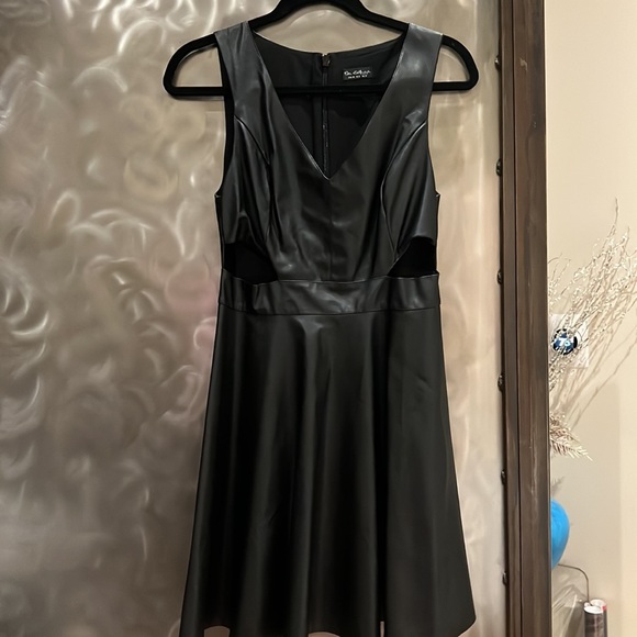 Miss Selfridge | Dresses | Miss Selfridge Black Cut Out Faux Leather Dress  Sz Us 8 | Poshmark